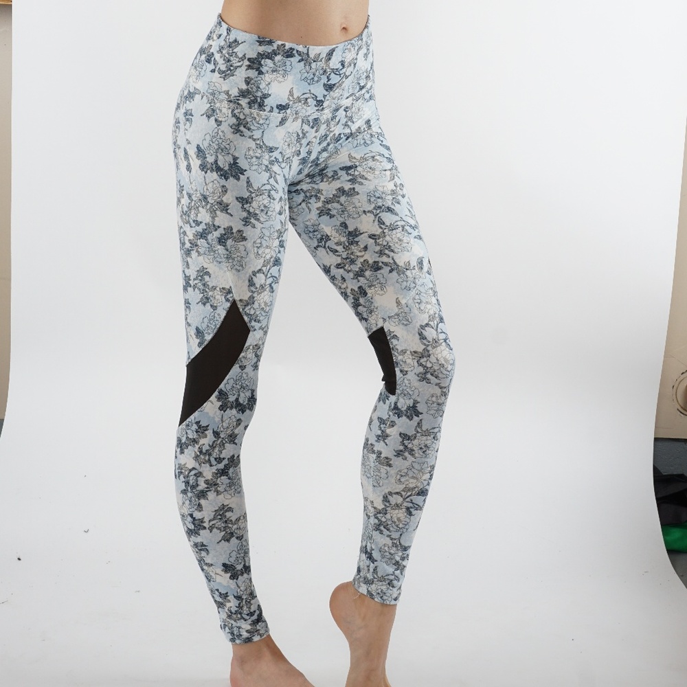 NEW Super soft Leggings with mesh activewear casual everyday yoga gym mid waist - Picture 1 of 5